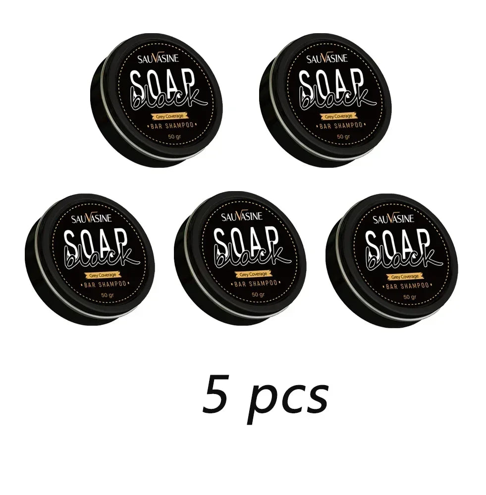 Hair Shampoo Soap Bar Cover Gray Hair Polygonum Multiflorum Dye Canas Hair Dye Shampoo Black Soap White Hair to Black Soap Cover