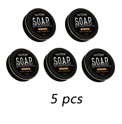 Hair Shampoo Soap Bar Cover Gray Hair Polygonum Multiflorum Dye Canas Hair Dye Shampoo Black Soap White Hair to Black Soap Cover