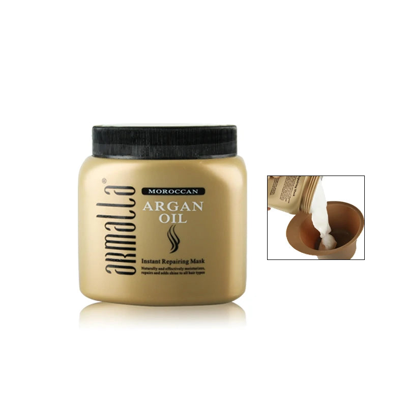 Morocco Argan Oil Treatment Damaged Dry 500Ml Natural Shampoo+500Ml Deep Conditioner+500Ml Argan Oil Hair Mask