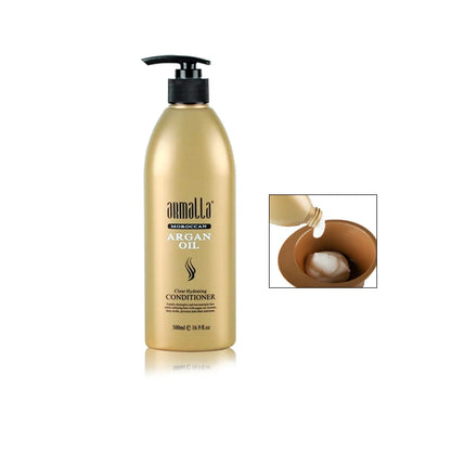 Morocco Argan Oil Treatment Damaged Dry 500Ml Natural Shampoo+500Ml Deep Conditioner+500Ml Argan Oil Hair Mask