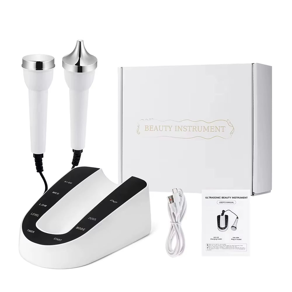 Ultrasound Skin Care Beauty Machine High Frequency Face Eye Massager Face Lifting Facial Clean SPA Ultrasonic Beauty Device
