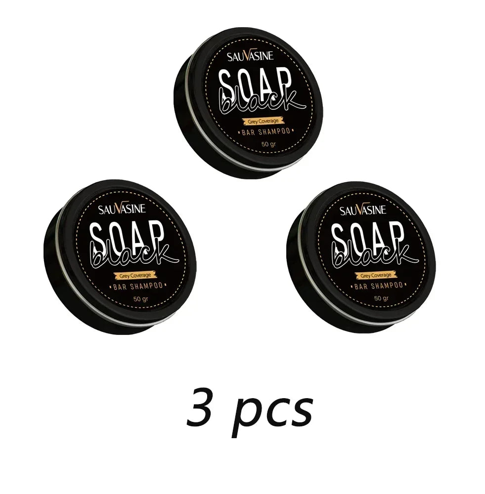 Hair Shampoo Soap Bar Cover Gray Hair Polygonum Multiflorum Dye Canas Hair Dye Shampoo Black Soap White Hair to Black Soap Cover