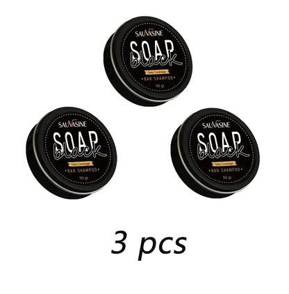 Hair Shampoo Soap Bar Cover Gray Hair Polygonum Multiflorum Dye Canas Hair Dye Shampoo Black Soap White Hair to Black Soap Cover