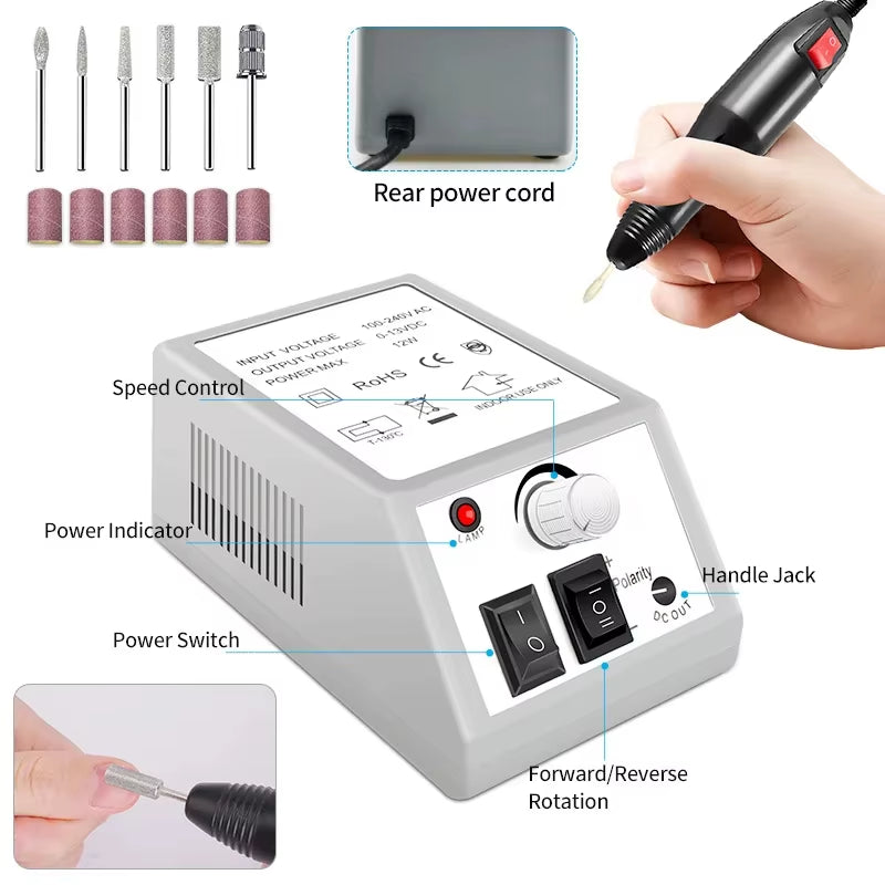 Nail Gel Kit with LED Nail Light Dryer Nail Drill Machine Poly Nail Extension Gel Varnish Kit Soak off Polish Manicure Tools Kit