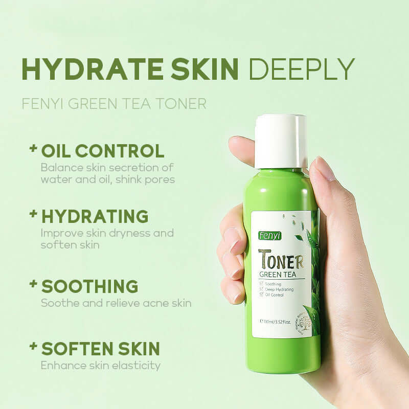 Bottles of Green Tea Toner 100ml Moisturizing Lotion Skin Care Product