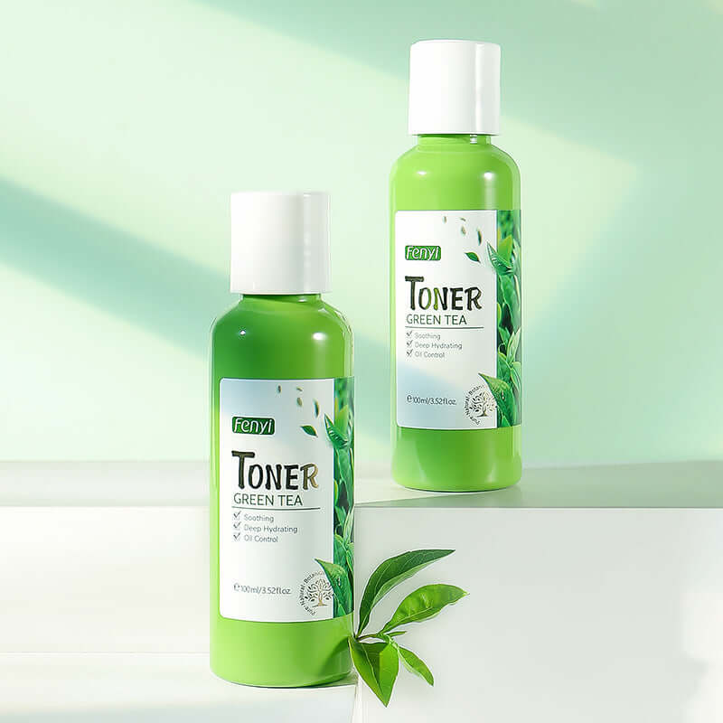 Bottles of Green Tea Toner 100ml Moisturizing Lotion Skin Care Products